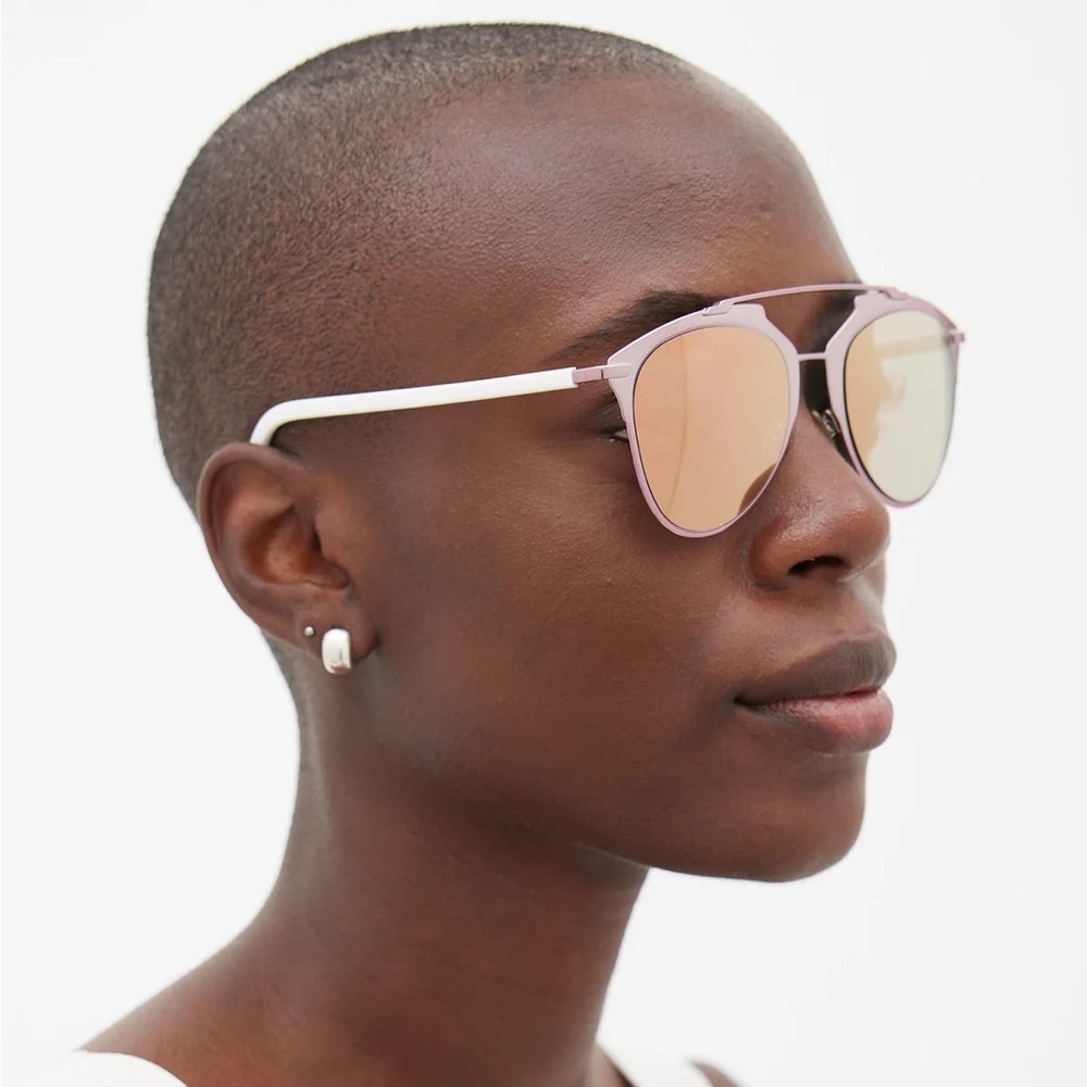 Dior Rounded Reflected M2Q0J Sunglasses Pink NWT - Picture 7 of 9